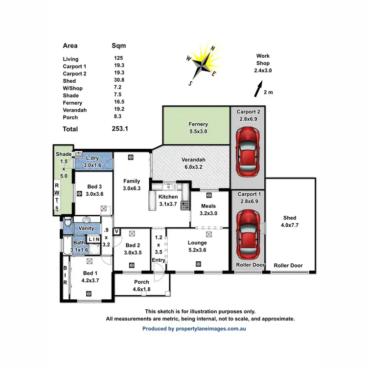 Floorplan of Homely house listing, 3B Young Terrace, Evanston Gardens SA 5116