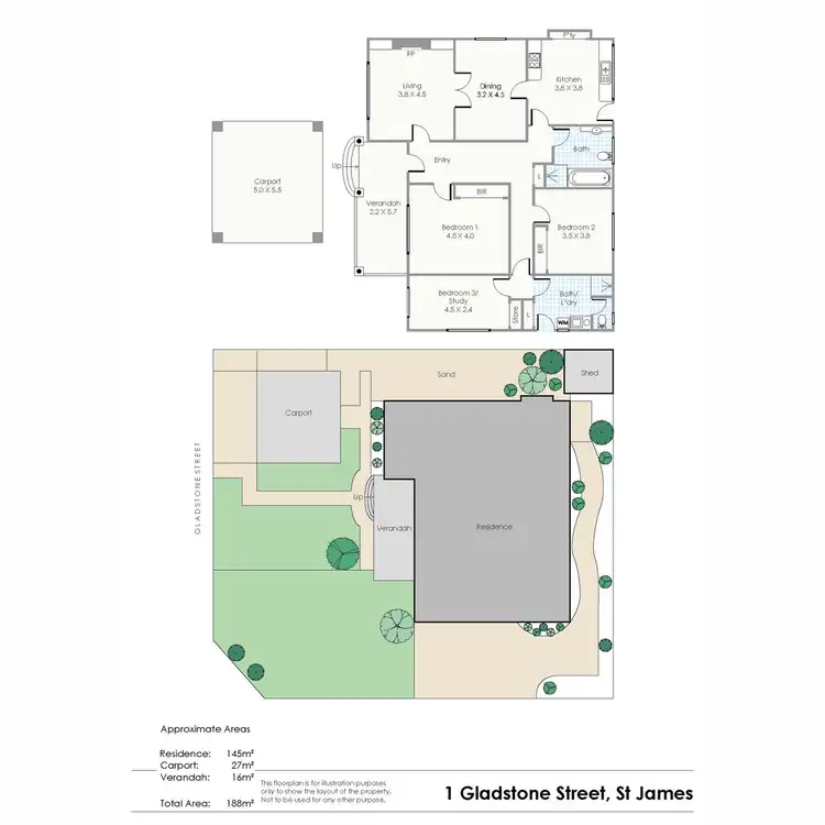 Floorplan of Homely house listing, 1 Gladstone Street, St James WA 6102