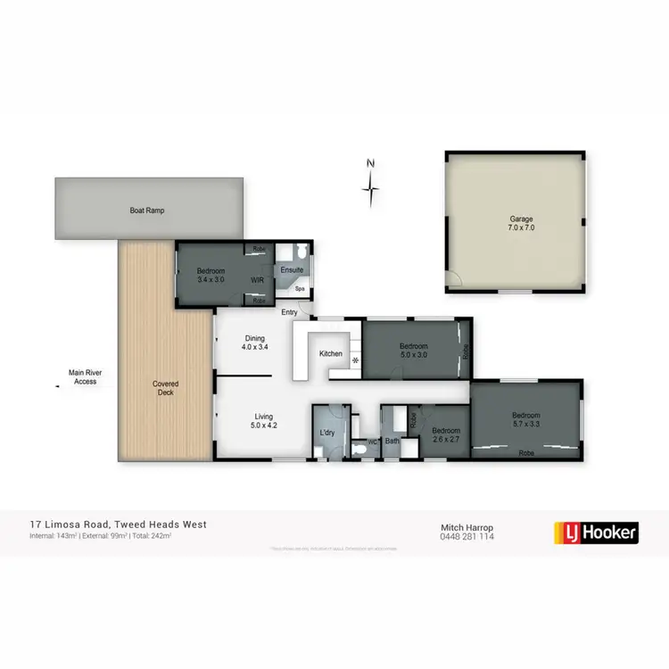 Floorplan of Homely house listing, 17 Limosa Road, Tweed Heads West NSW 2485