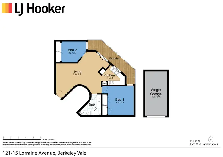 Floorplan of Homely retirement listing, 121/15 Lorraine Avenue, Berkeley Vale NSW 2261