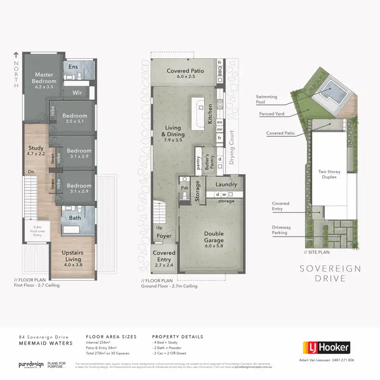 Floorplan of Homely house listing, 84 Sovereign Drive, Mermaid Waters QLD 4218