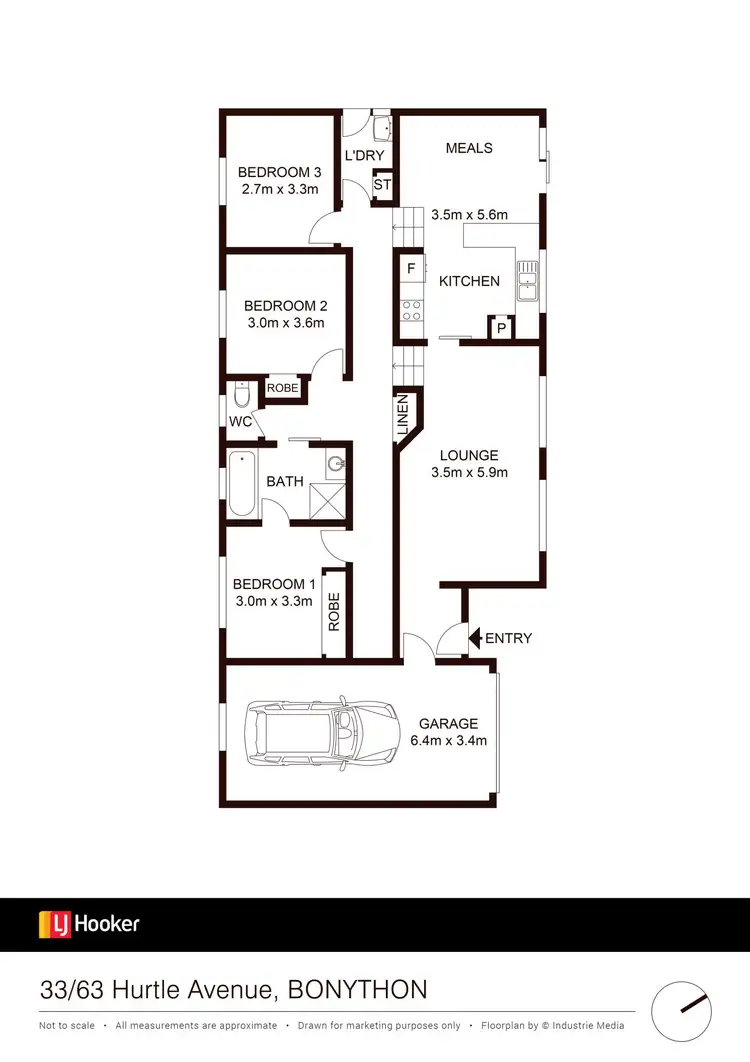 Floorplan of Homely townhouse listing, 33/63 Hurtle Avenue, Bonython ACT 2905