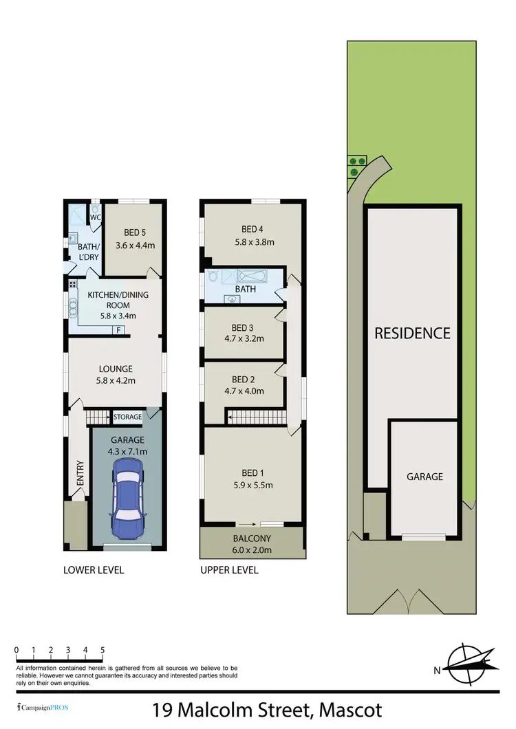 Floorplan of Homely house listing, 19 Malcolm Street, Mascot NSW 2020