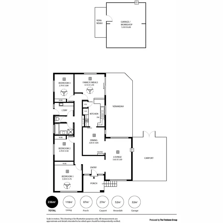Floorplan of Homely house listing, 61 Waitara Road, Banksia Park SA 5091