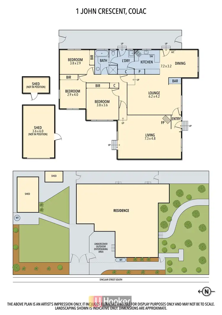 Floorplan of Homely house listing, 1 John Crescent, Colac VIC 3250
