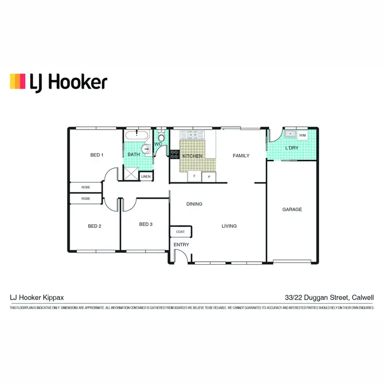 Floorplan of Homely townhouse listing, 33/22 Duggan Street, Calwell ACT 2905