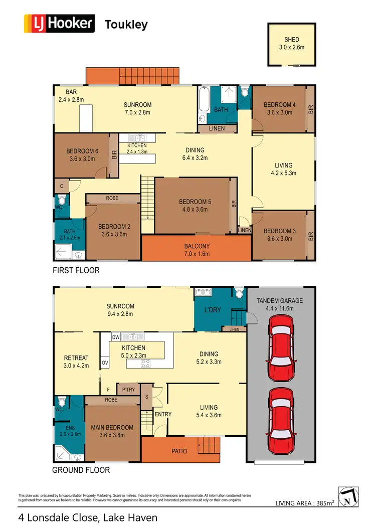 Floorplan of Homely house listing, 4 Lonsdale Close, Lake Haven NSW 2263
