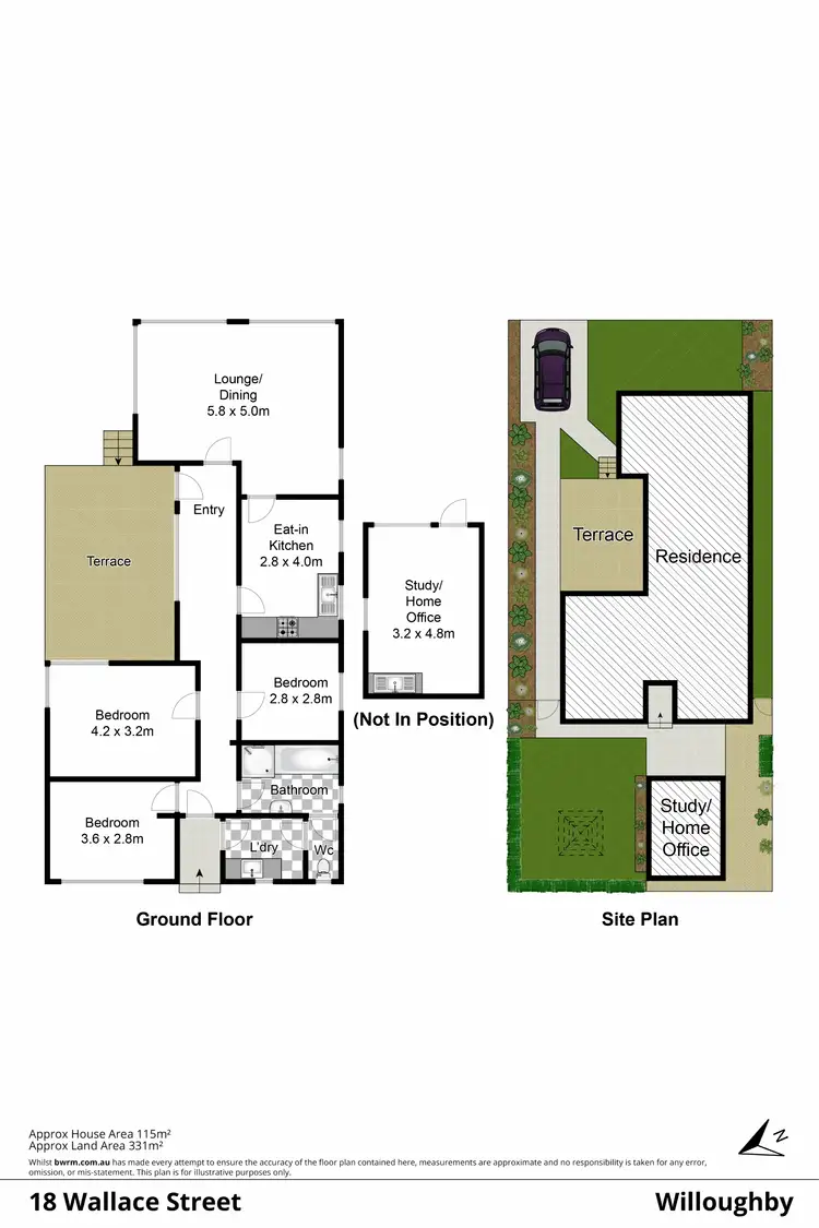 Floorplan of Homely house listing, 18 Wallace Street, Willoughby NSW 2068