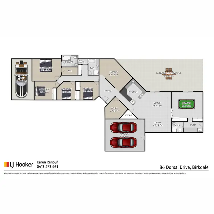 Floorplan of Homely house listing, 86 Dorsal Drive, Birkdale QLD 4159