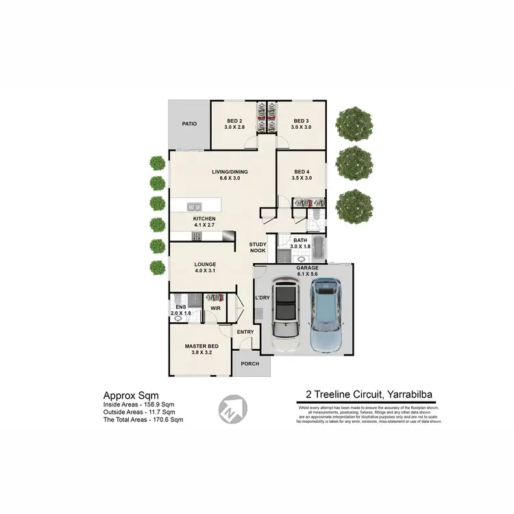 Floorplan of Homely house listing, 2 Treeline Circuit, Yarrabilba QLD 4207