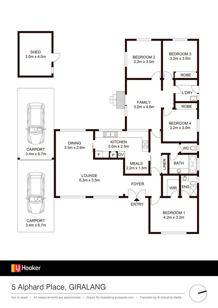 Floorplan of Homely house listing, 5 Alphard Place, Giralang ACT 2617