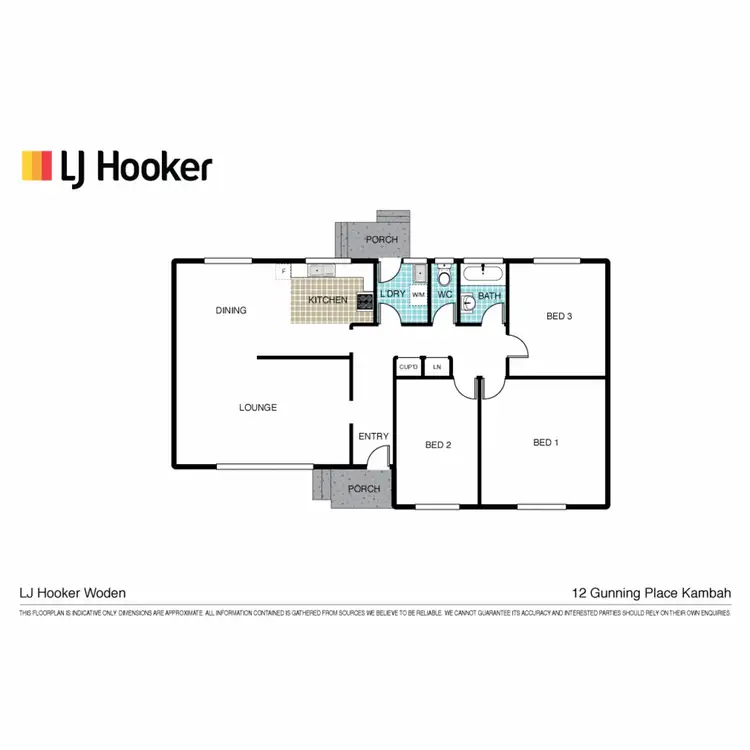 Floorplan of Homely house listing, 12 Gunning Place, Kambah ACT 2902