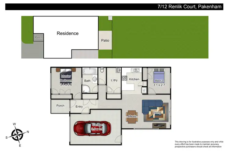 Floorplan of Homely unit listing, 7/12 Renlik Court, Pakenham VIC 3810