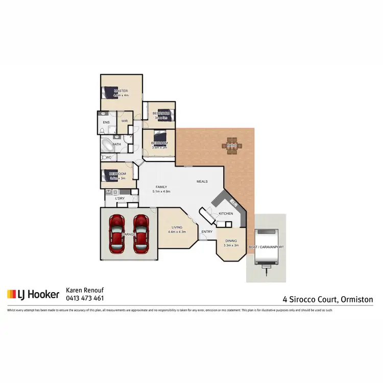 Floorplan of Homely house listing, 4 Sirocco Court, Ormiston QLD 4160
