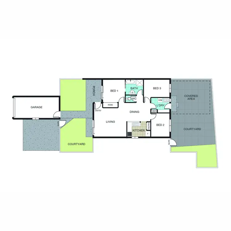 Floorplan of Homely townhouse listing, 6/76 Wanganeen Avenue, Ngunnawal ACT 2913