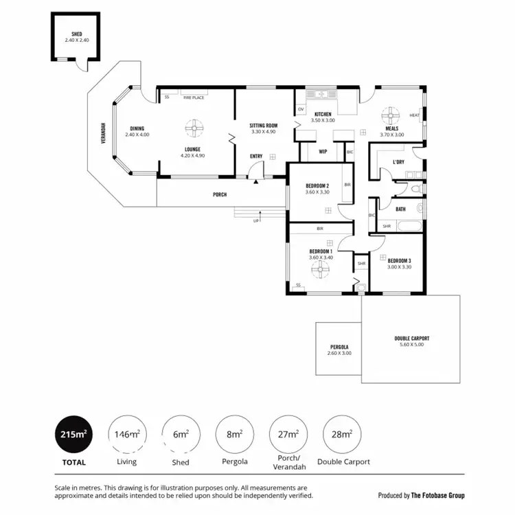 Floorplan of Homely house listing, 6 Homely Place, Vista SA 5091