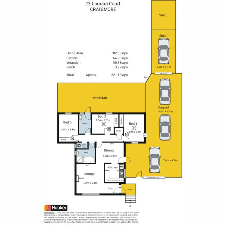 Floorplan of Homely house listing, 23 Coorara Court, Craigmore SA 5114