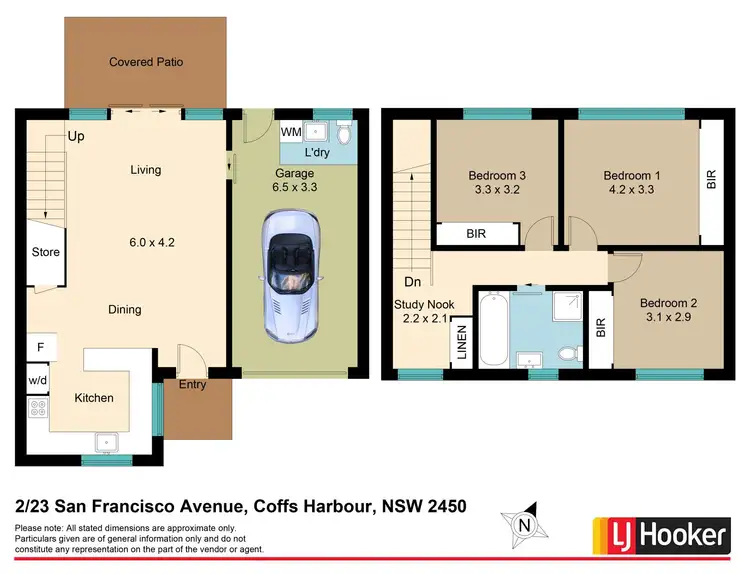 Floorplan of Homely unit listing, 2/23 San Francisco Avenue, Coffs Harbour NSW 2450