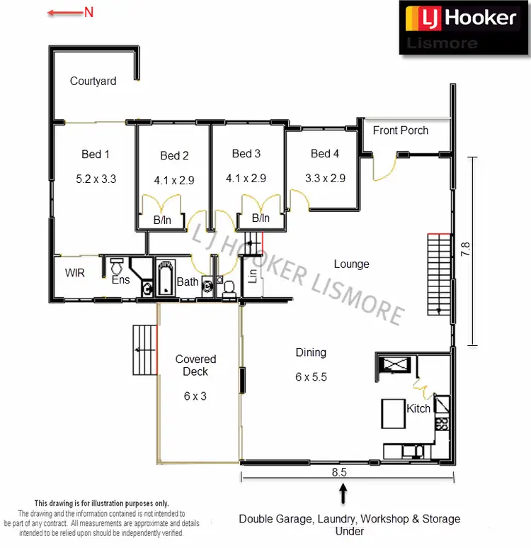Floorplan of Homely house listing, 21 Holmesleigh Drive, Goonellabah NSW 2480