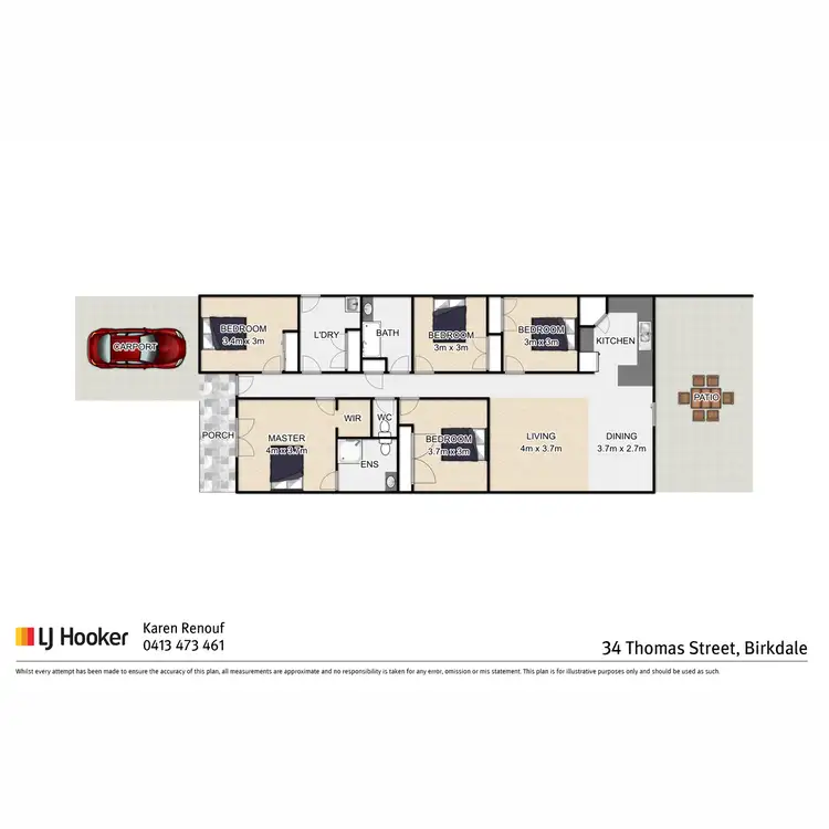 Floorplan of Homely house listing, 34 Thomas Street, Birkdale QLD 4159