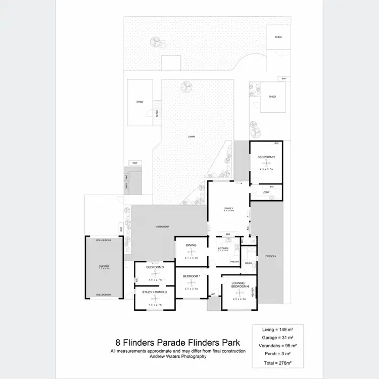 Floorplan of Homely house listing, 8 Flinders Parade, Flinders Park SA 5025