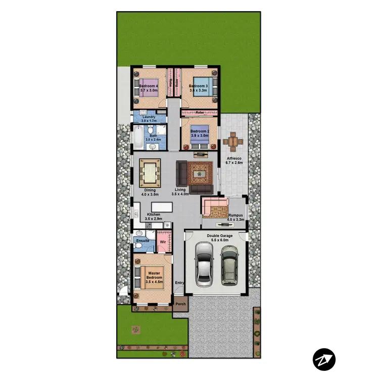 Floorplan of Homely house listing, 333 South Circuit, Oran Park NSW 2570