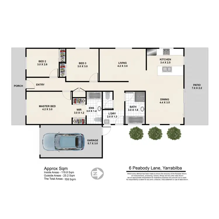Floorplan of Homely house listing, 6 Peabody Lane, Yarrabilba QLD 4207