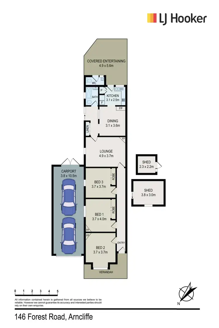 Floorplan of Homely house listing, 146 Forest Road, Arncliffe NSW 2205