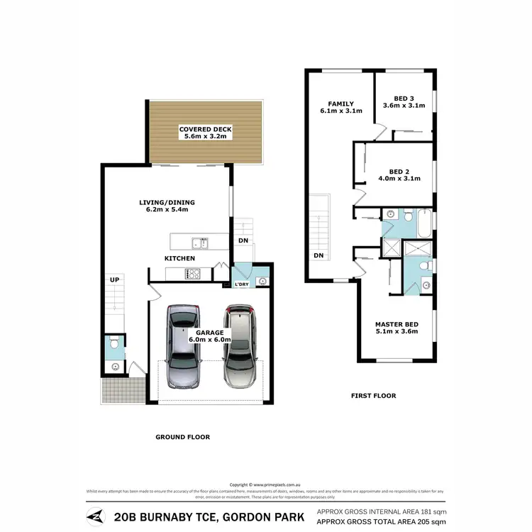 Floorplan of Homely townhouse listing, 20B Burnaby Terrace, Gordon Park QLD 4031