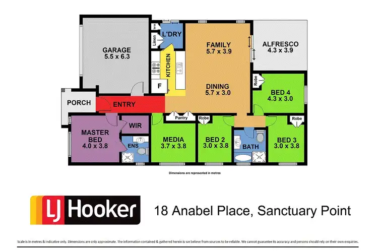 Floorplan of Homely house listing, 18 Anabel Place, Sanctuary Point NSW 2540