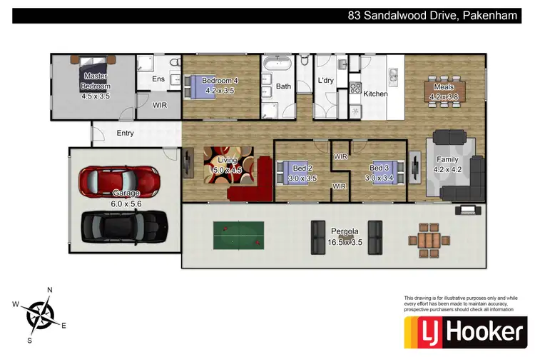 Floorplan of Homely house listing, 83 Sandalwood Drive, Pakenham VIC 3810