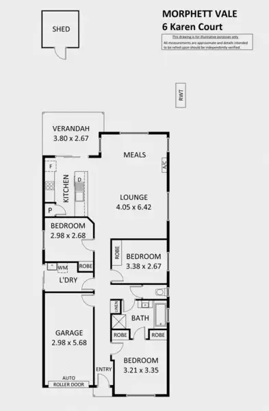 Floorplan of Homely house listing, 6 Karen Court, Morphett Vale SA 5162
