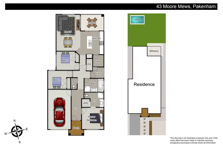 Floorplan of Homely house listing, 43 Moore Mews, Pakenham VIC 3810