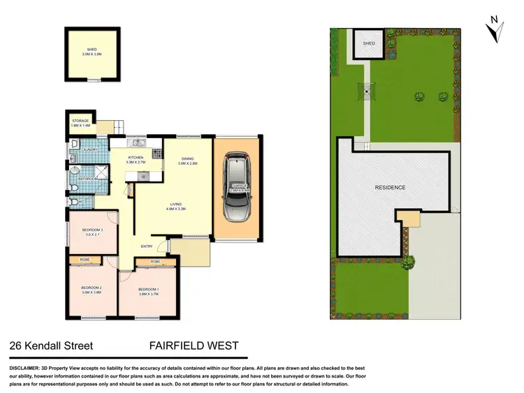 Floorplan of Homely house listing, 26 Kendall Street, Fairfield West NSW 2165