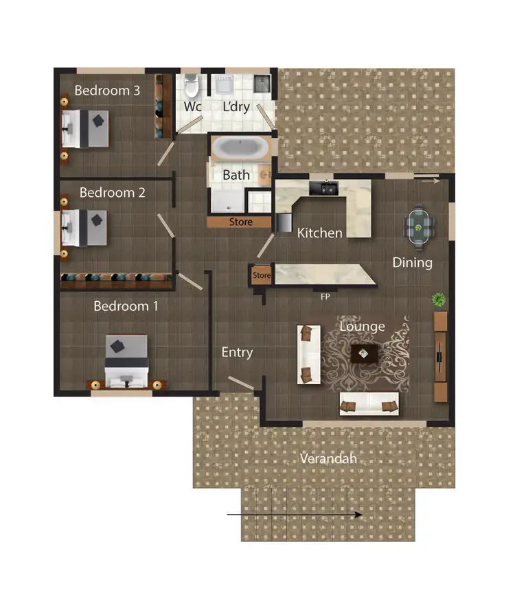 Floorplan of Homely house listing, 8 Sorrell Place, Queanbeyan NSW 2620