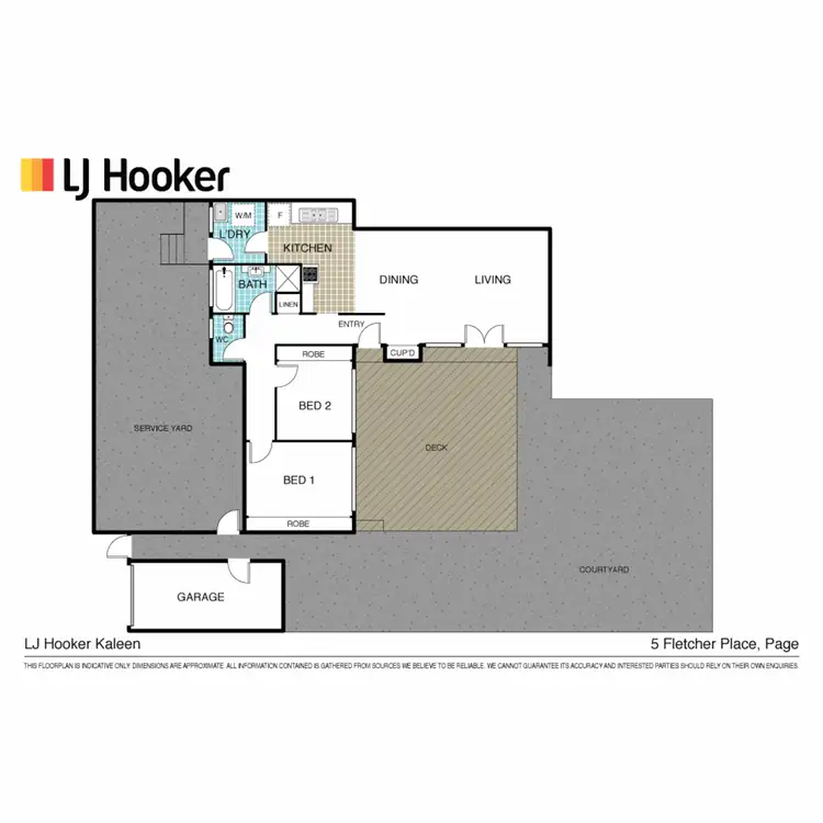 Floorplan of Homely townhouse listing, 5 Fletcher Place, Page ACT 2614