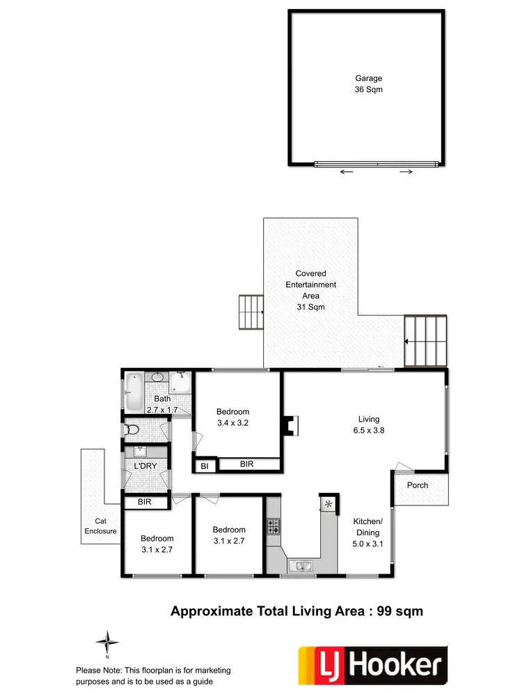 Floorplan of Homely house listing, 91 Jetty Road, Old Beach TAS 7017