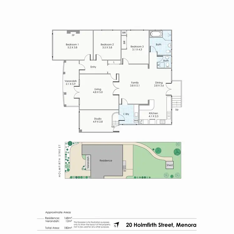 Floorplan of Homely house listing, 20 Holmfirth Street, Menora WA 6050