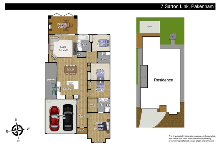 Floorplan of Homely house listing, 7 Sarton Link, Pakenham VIC 3810