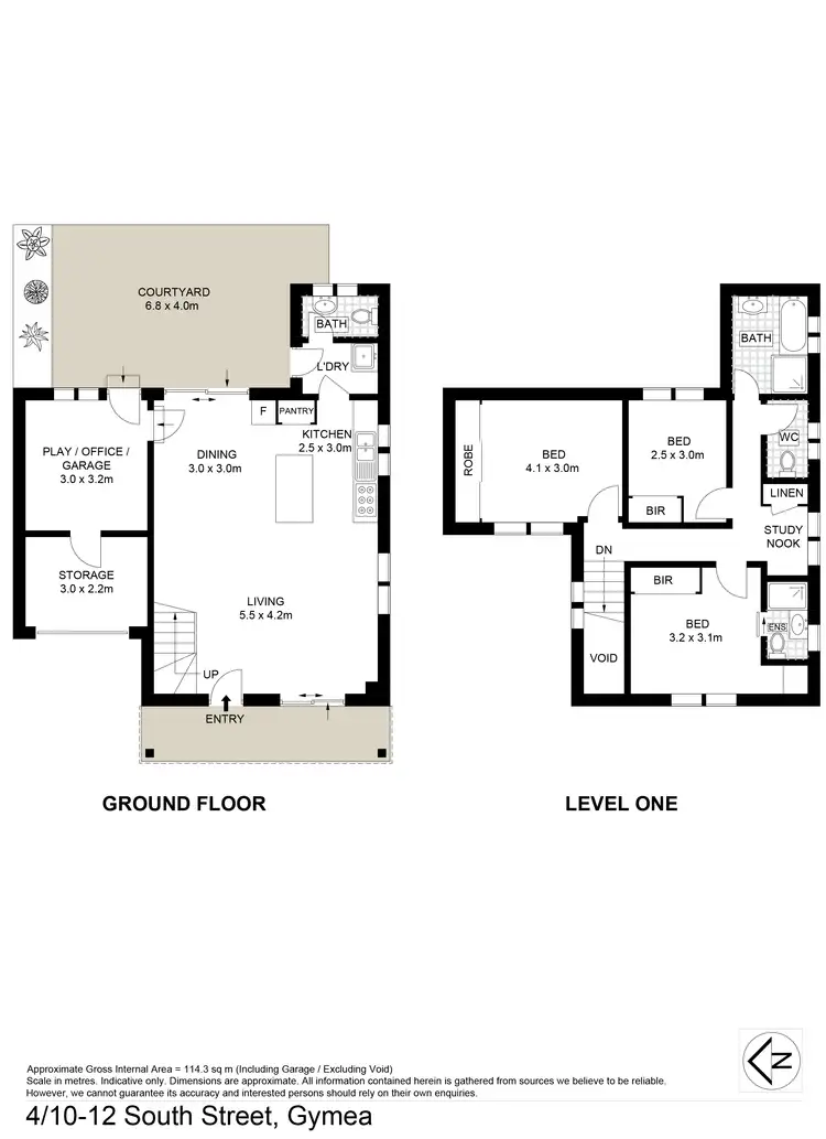 Floorplan of Homely townhouse listing, 4/10-12 South Street, Gymea NSW 2227