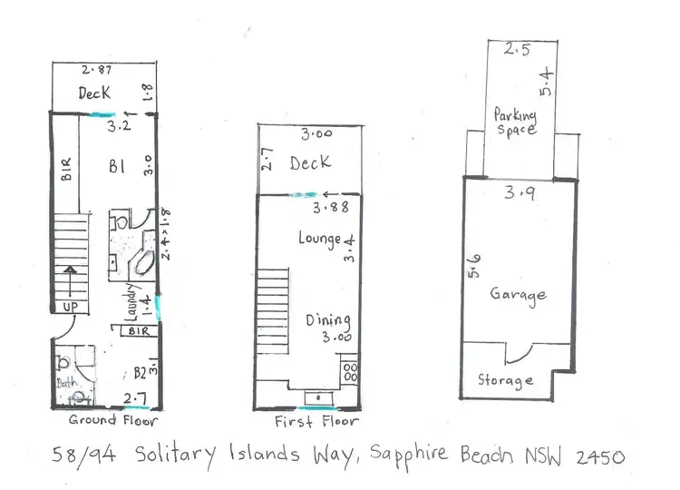 Floorplan of Homely unit listing, 58/94 Solitary Islands Way, Sapphire Beach NSW 2450