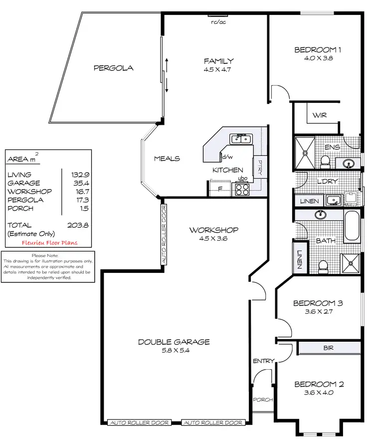 Floorplan of Homely house listing, 8 Indigo Way, Hayborough SA 5211