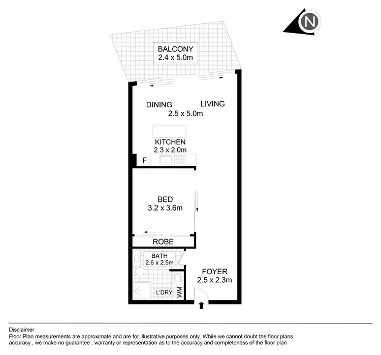 Floorplan of Homely apartment listing, 312/11A Lachlan Street, Waterloo NSW 2017