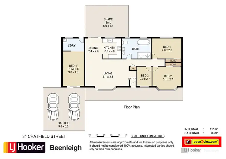 Floorplan of Homely house listing, 34 Chatfield Street, Edens Landing QLD 4207