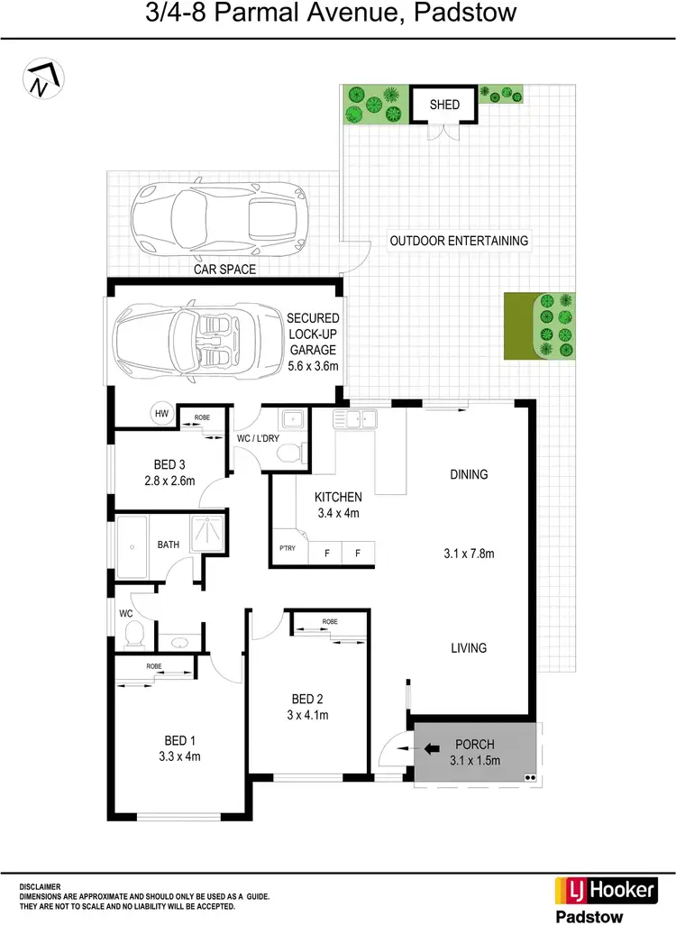 Floorplan of Homely villa listing, 3/4-8 Parmal Avenue, Padstow NSW 2211