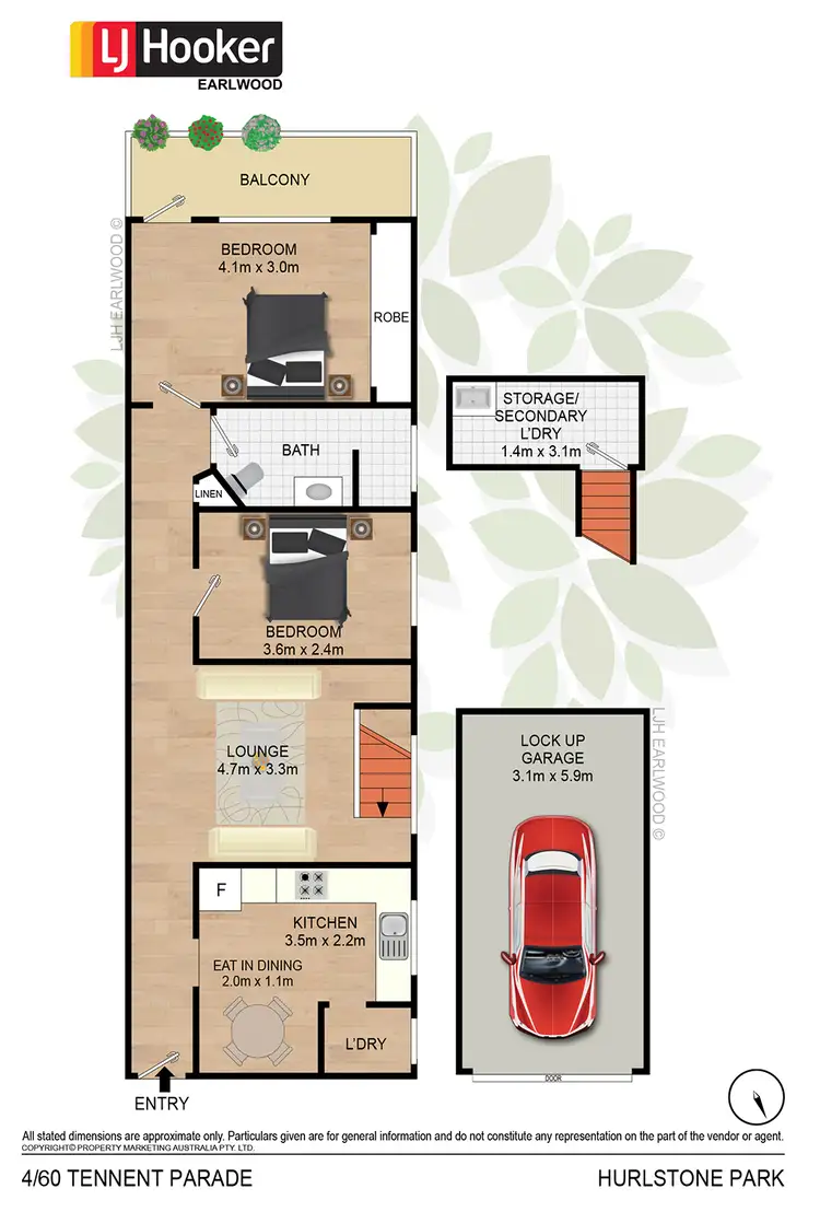 Floorplan of Homely unit listing, 4/60 Tennent Parade, Hurlstone Park NSW 2193