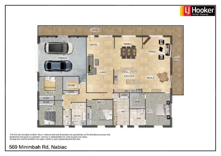Floorplan of Homely rural property listing, 569 Minimbah Road, Minimbah NSW 2312