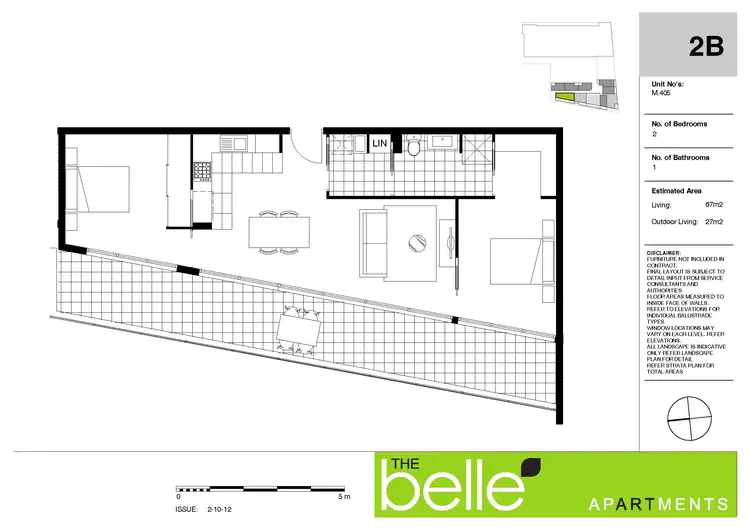 Floorplan of Homely apartment listing, 405/571 Pacific Highway, Belmont NSW 2280