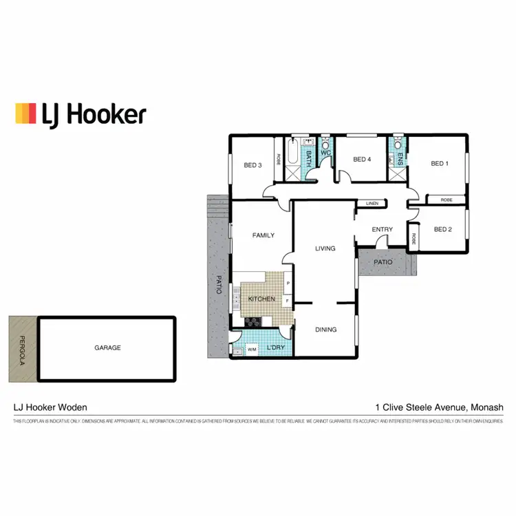 Floorplan of Homely house listing, 21 Clive Steele Avenue, Monash ACT 2904