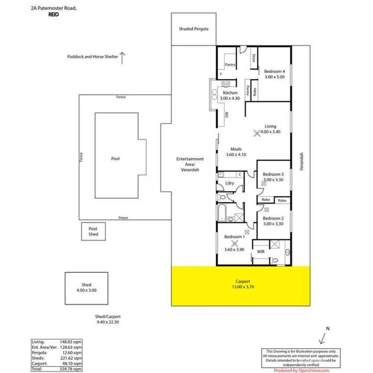 Floorplan of Homely house listing, 2A Paternoster Road, Reid SA 5118